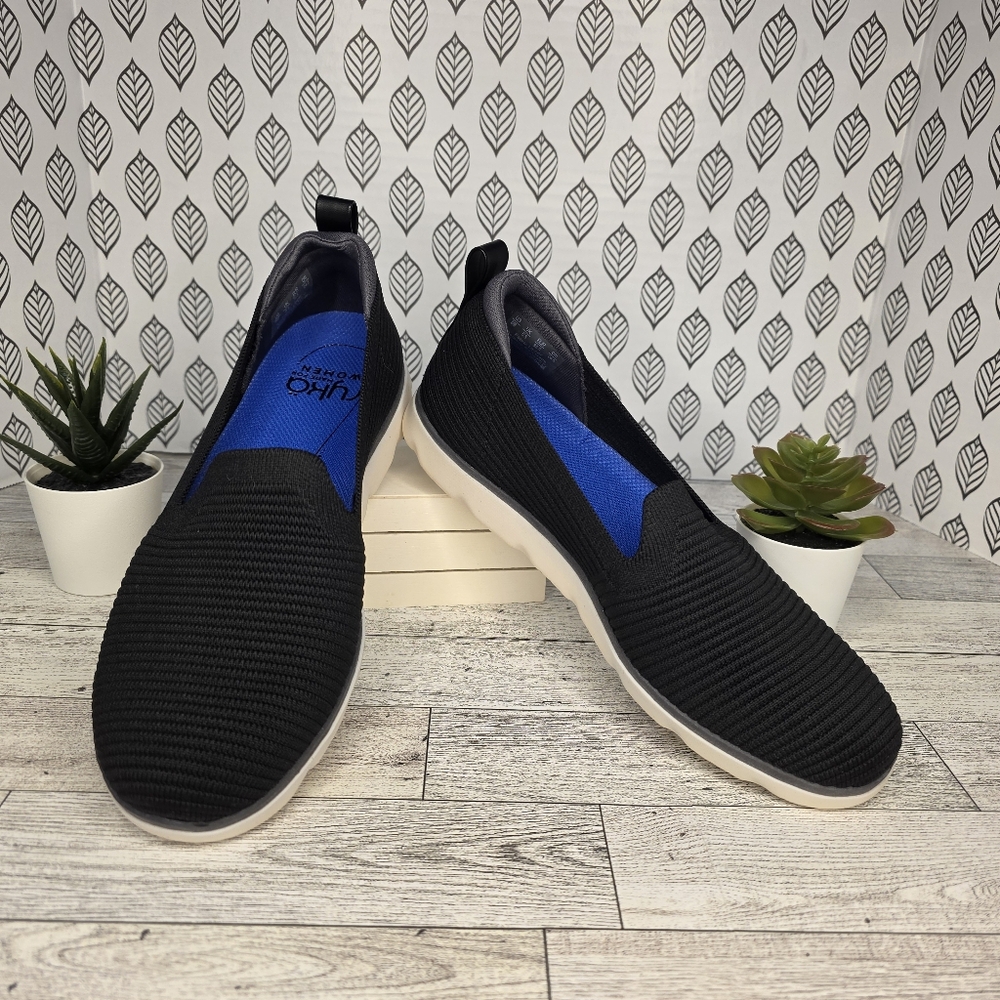 Womens Ryka Effortless Slipon Casual Athletics Black 8M